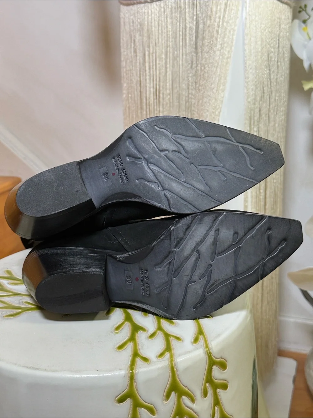 ITALIAN COWBOY Women’s Black Embroidered Western Boots